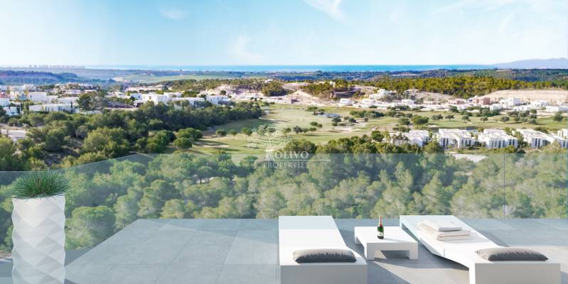Nuevos Apartamentos de Lujo Las Colinas Golf con vistas al golf y mar