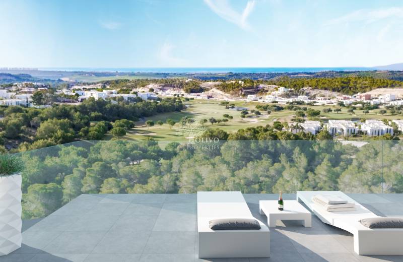 Nieuwe luxe appartementen met uitzicht op golf en zee Las Colinas Golf